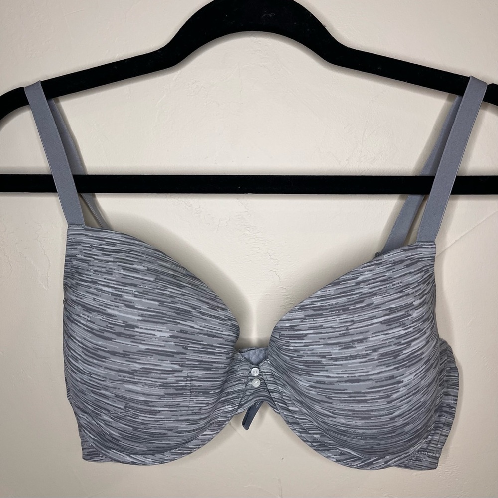 Aerie Lightly Lined Heathered Grey Full Coverage Bra 36D